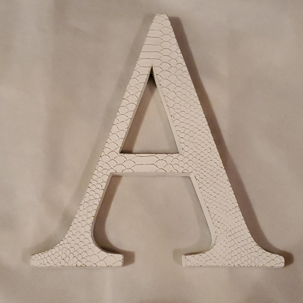 White Letter A